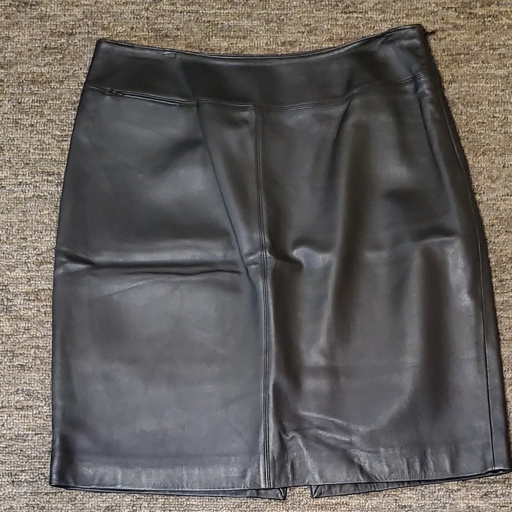 Vintage Lord and Taylor leather skirt